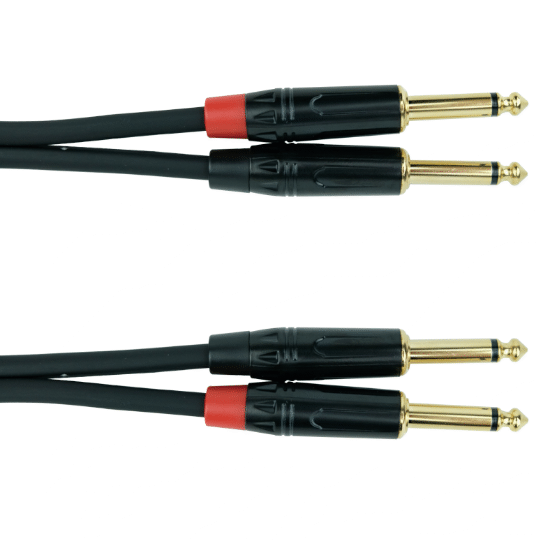 6.35mm TS to 6.35mm TS Cable