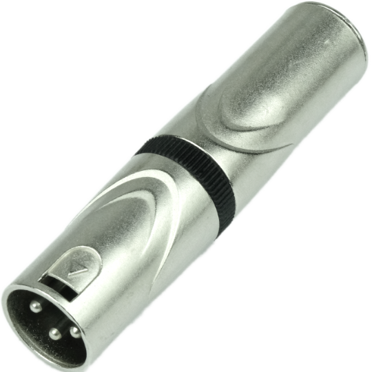 3 pole XLR male - stereo 6.35mm female jack